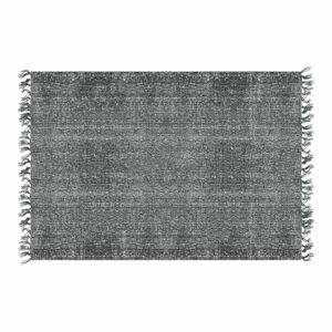 Černý bavlněný koberec PT LIVING Washed, 140 x 200 cm