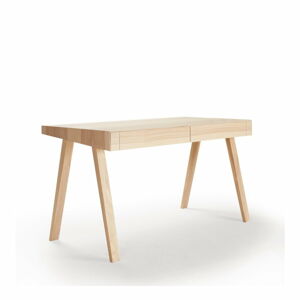 Psací stůl z jasanového dřeva EMKO, 140 x 70 cm