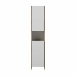 Bílá koupelnová skříňka s hnědým korpusem Symbiosis Biarritz, šířka 38,2 cm