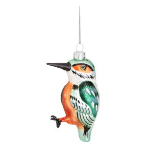 Skleněná vánoční ozdoba Kingfisher – Sass & Belle