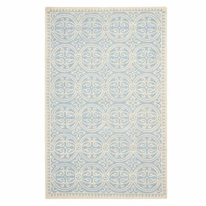 Vlněný koberec Safavieh Marina Blue, 274 x 182 cm